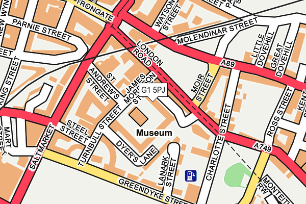 G1 5PJ map - OS OpenMap – Local (Ordnance Survey) G1 5PJ map - OS OpenMap – Local (Ordnance Survey)