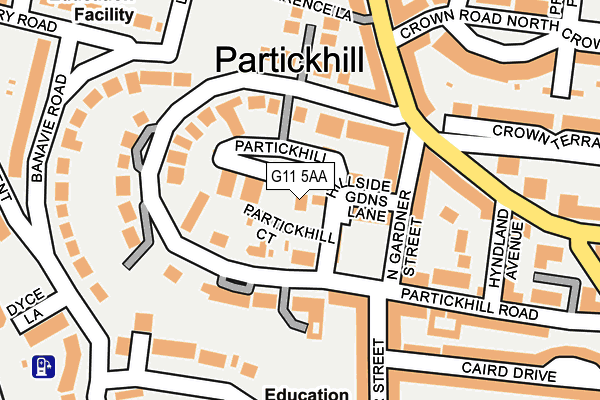G11 5AA map - OS OpenMap – Local (Ordnance Survey) G11 5AA map - OS OpenMap – Local (Ordnance Survey)