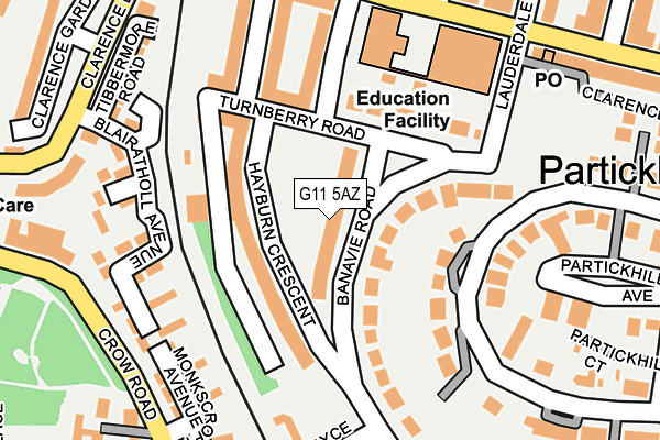 G11 5AZ map - OS OpenMap – Local (Ordnance Survey) G11 5AZ map - OS OpenMap – Local (Ordnance Survey)