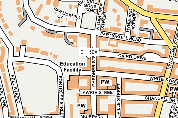 G11 5DA map - OS OpenMap – Local (Ordnance Survey) G11 5DA map - OS OpenMap – Local (Ordnance Survey)