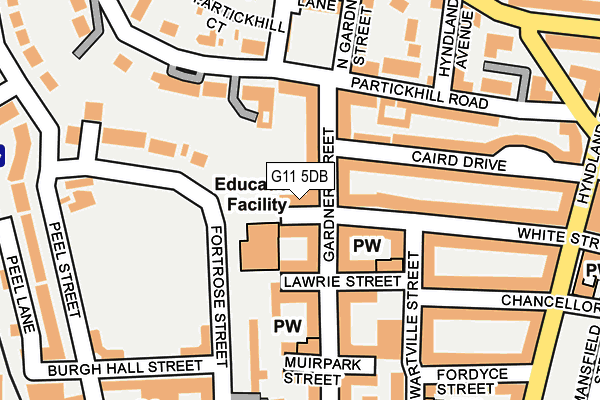G11 5DB map - OS OpenMap – Local (Ordnance Survey) G11 5DB map - OS OpenMap – Local (Ordnance Survey)