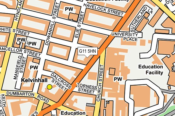 G11 5HN map - OS OpenMap – Local (Ordnance Survey) G11 5HN map - OS OpenMap – Local (Ordnance Survey)