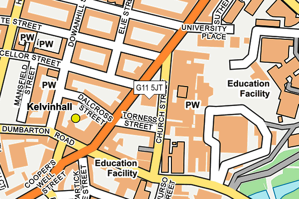 G11 5JT map - OS OpenMap – Local (Ordnance Survey) G11 5JT map - OS OpenMap – Local (Ordnance Survey)