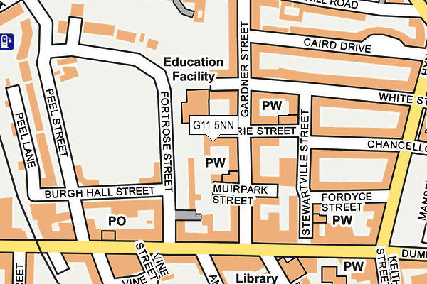 G11 5NN map - OS OpenMap – Local (Ordnance Survey) G11 5NN map - OS OpenMap – Local (Ordnance Survey)