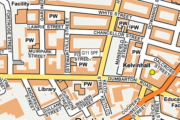 G11 5PF map - OS OpenMap – Local (Ordnance Survey) G11 5PF map - OS OpenMap – Local (Ordnance Survey)