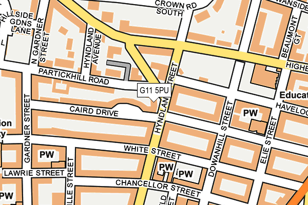 G11 5PU map - OS OpenMap – Local (Ordnance Survey) G11 5PU map - OS OpenMap – Local (Ordnance Survey)
