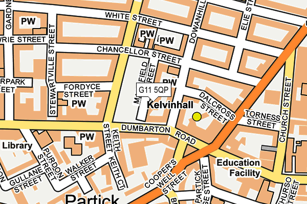 G11 5QP map - OS OpenMap – Local (Ordnance Survey)