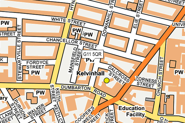 G11 5QR map - OS OpenMap – Local (Ordnance Survey)