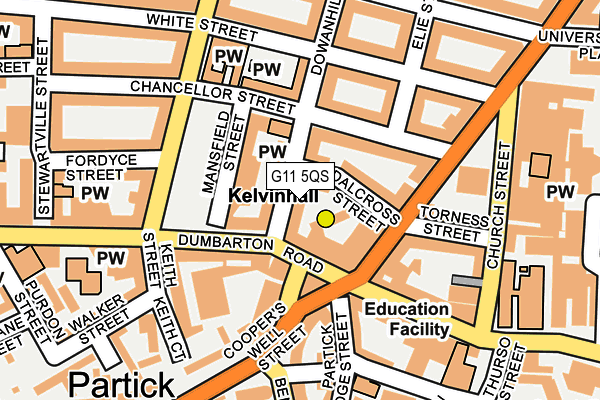 G11 5QS map - OS OpenMap – Local (Ordnance Survey) G11 5QS map - OS OpenMap – Local (Ordnance Survey)