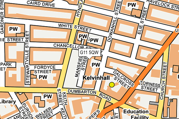 G11 5QW map - OS OpenMap – Local (Ordnance Survey) G11 5QW map - OS OpenMap – Local (Ordnance Survey)