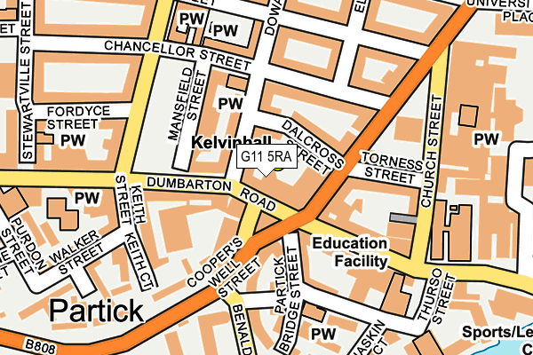 G11 5RA map - OS OpenMap – Local (Ordnance Survey) G11 5RA map - OS OpenMap – Local (Ordnance Survey)