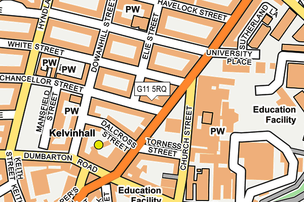 G11 5RQ map - OS OpenMap – Local (Ordnance Survey) G11 5RQ map - OS OpenMap – Local (Ordnance Survey)