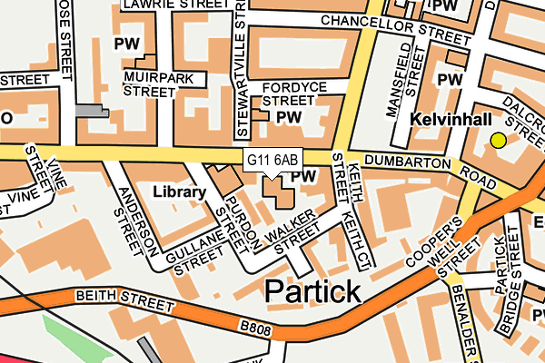 G11 6AB map - OS OpenMap – Local (Ordnance Survey) G11 6AB map - OS OpenMap – Local (Ordnance Survey)