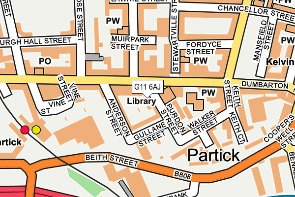 G11 6AJ map - OS OpenMap – Local (Ordnance Survey) G11 6AJ map - OS OpenMap – Local (Ordnance Survey)