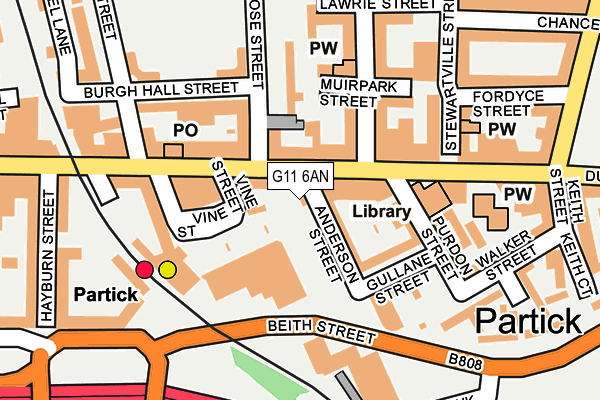 G11 6AN map - OS OpenMap – Local (Ordnance Survey) G11 6AN map - OS OpenMap – Local (Ordnance Survey)