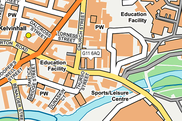G11 6AQ map - OS OpenMap – Local (Ordnance Survey) G11 6AQ map - OS OpenMap – Local (Ordnance Survey)
