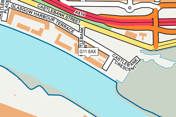 G11 6AX map - OS OpenMap – Local (Ordnance Survey) G11 6AX map - OS OpenMap – Local (Ordnance Survey)