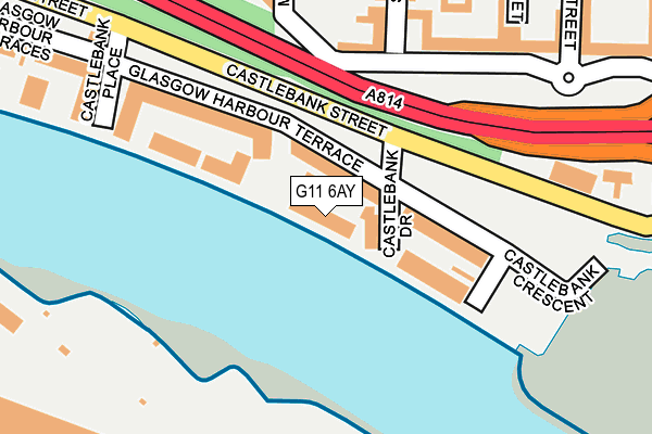 G11 6AY map - OS OpenMap – Local (Ordnance Survey) G11 6AY map - OS OpenMap – Local (Ordnance Survey)
