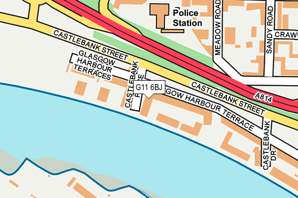 G11 6BJ map - OS OpenMap – Local (Ordnance Survey)