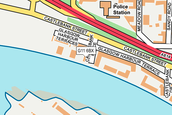 G11 6BX map - OS OpenMap – Local (Ordnance Survey) G11 6BX map - OS OpenMap – Local (Ordnance Survey)