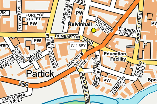 G11 6BY map - OS OpenMap – Local (Ordnance Survey) G11 6BY map - OS OpenMap – Local (Ordnance Survey)