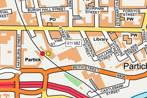 G11 6BZ map - OS OpenMap – Local (Ordnance Survey) G11 6BZ map - OS OpenMap – Local (Ordnance Survey)