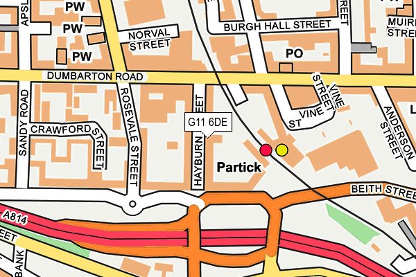 G11 6DE map - OS OpenMap – Local (Ordnance Survey) G11 6DE map - OS OpenMap – Local (Ordnance Survey)