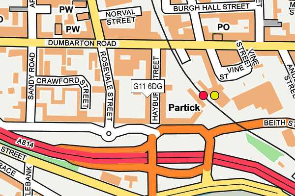 G11 6DG map - OS OpenMap – Local (Ordnance Survey) G11 6DG map - OS OpenMap – Local (Ordnance Survey)