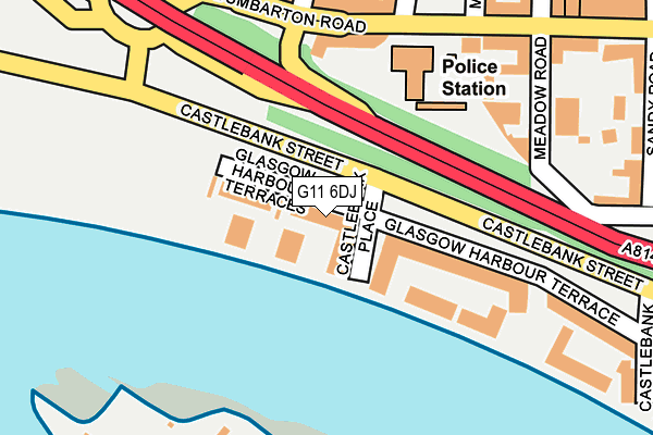 G11 6DJ map - OS OpenMap – Local (Ordnance Survey) G11 6DJ map - OS OpenMap – Local (Ordnance Survey)