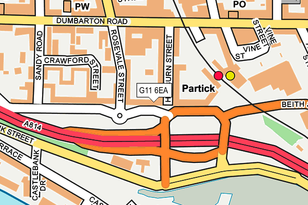 G11 6EA map - OS OpenMap – Local (Ordnance Survey) G11 6EA map - OS OpenMap – Local (Ordnance Survey)