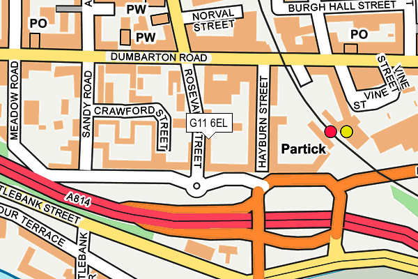 G11 6EL map - OS OpenMap – Local (Ordnance Survey) G11 6EL map - OS OpenMap – Local (Ordnance Survey)