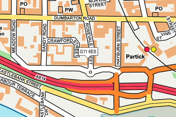 G11 6ES map - OS OpenMap – Local (Ordnance Survey) G11 6ES map - OS OpenMap – Local (Ordnance Survey)