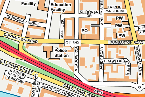 G11 6HX map - OS OpenMap – Local (Ordnance Survey) G11 6HX map - OS OpenMap – Local (Ordnance Survey)