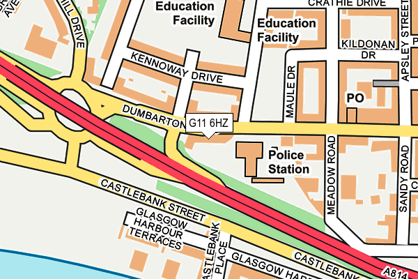 G11 6HZ map - OS OpenMap – Local (Ordnance Survey) G11 6HZ map - OS OpenMap – Local (Ordnance Survey)