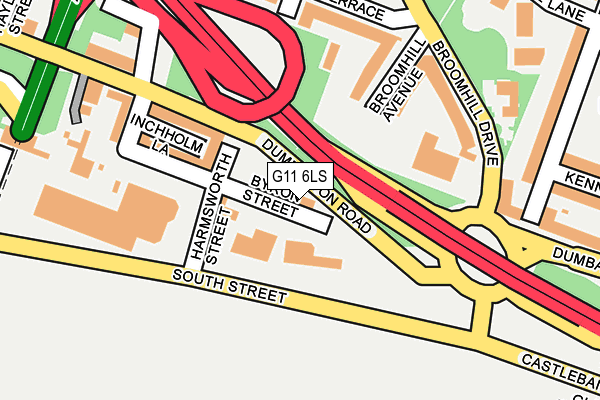 G11 6LS map - OS OpenMap – Local (Ordnance Survey) G11 6LS map - OS OpenMap – Local (Ordnance Survey)