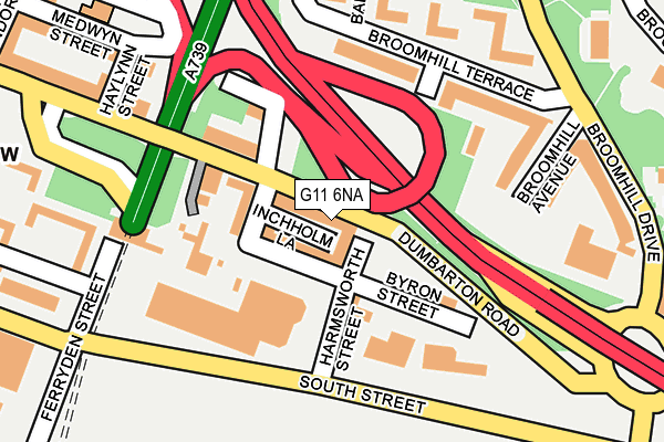 G11 6NA map - OS OpenMap – Local (Ordnance Survey) G11 6NA map - OS OpenMap – Local (Ordnance Survey)