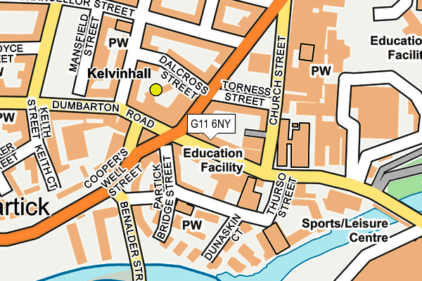 G11 6NY map - OS OpenMap – Local (Ordnance Survey) G11 6NY map - OS OpenMap – Local (Ordnance Survey)