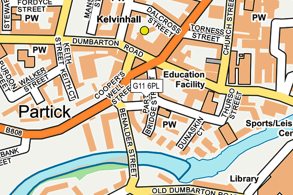 G11 6PL map - OS OpenMap – Local (Ordnance Survey) G11 6PL map - OS OpenMap – Local (Ordnance Survey)