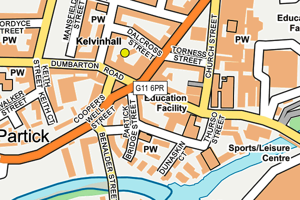 G11 6PR map - OS OpenMap – Local (Ordnance Survey) G11 6PR map - OS OpenMap – Local (Ordnance Survey)