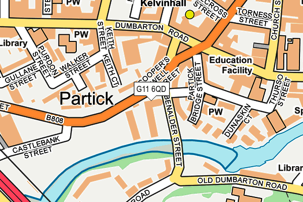 G11 6QD map - OS OpenMap – Local (Ordnance Survey) G11 6QD map - OS OpenMap – Local (Ordnance Survey)