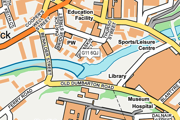 G11 6QJ map - OS OpenMap – Local (Ordnance Survey) G11 6QJ map - OS OpenMap – Local (Ordnance Survey)
