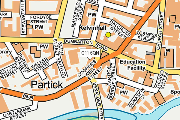 G11 6QN map - OS OpenMap – Local (Ordnance Survey) G11 6QN map - OS OpenMap – Local (Ordnance Survey)