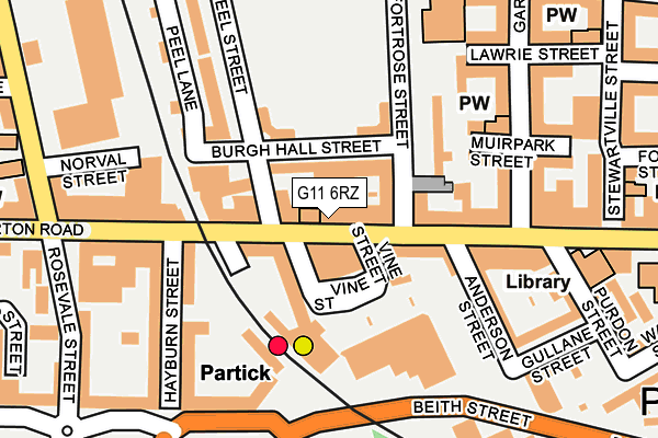 G11 6RZ map - OS OpenMap – Local (Ordnance Survey) G11 6RZ map - OS OpenMap – Local (Ordnance Survey)