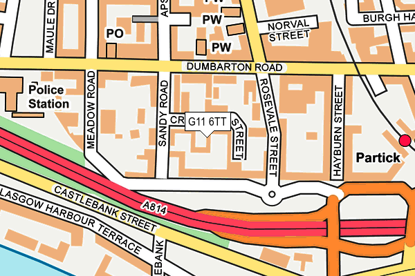 G11 6TT map - OS OpenMap – Local (Ordnance Survey) G11 6TT map - OS OpenMap – Local (Ordnance Survey)