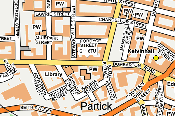 G11 6TU map - OS OpenMap – Local (Ordnance Survey) G11 6TU map - OS OpenMap – Local (Ordnance Survey)