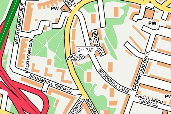 G11 7AT map - OS OpenMap – Local (Ordnance Survey) G11 7AT map - OS OpenMap – Local (Ordnance Survey)