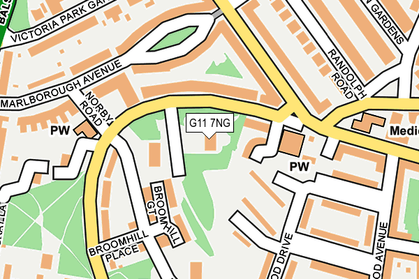 G11 7NG map - OS OpenMap – Local (Ordnance Survey) G11 7NG map - OS OpenMap – Local (Ordnance Survey)