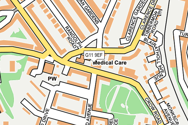 G11 9EF map - OS OpenMap – Local (Ordnance Survey) G11 9EF map - OS OpenMap – Local (Ordnance Survey)