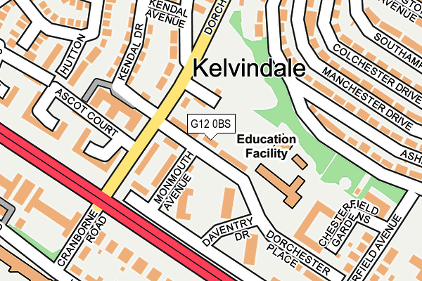 G12 0BS map - OS OpenMap – Local (Ordnance Survey) G12 0BS map - OS OpenMap – Local (Ordnance Survey)