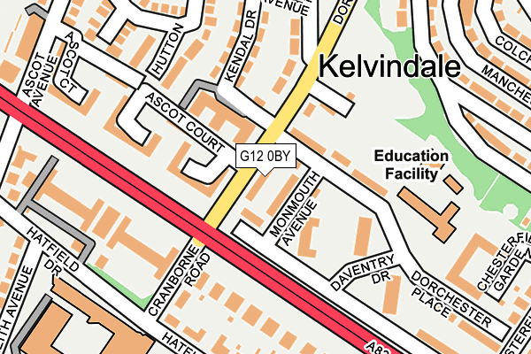 G12 0BY map - OS OpenMap – Local (Ordnance Survey) G12 0BY map - OS OpenMap – Local (Ordnance Survey)